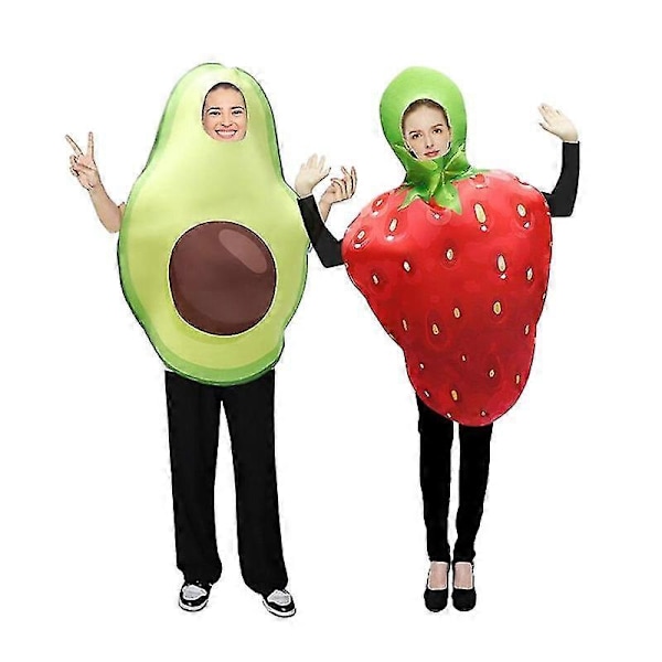 Halloween Fruktkostymer Vuxen Matfest Fancy Dress Avocado
