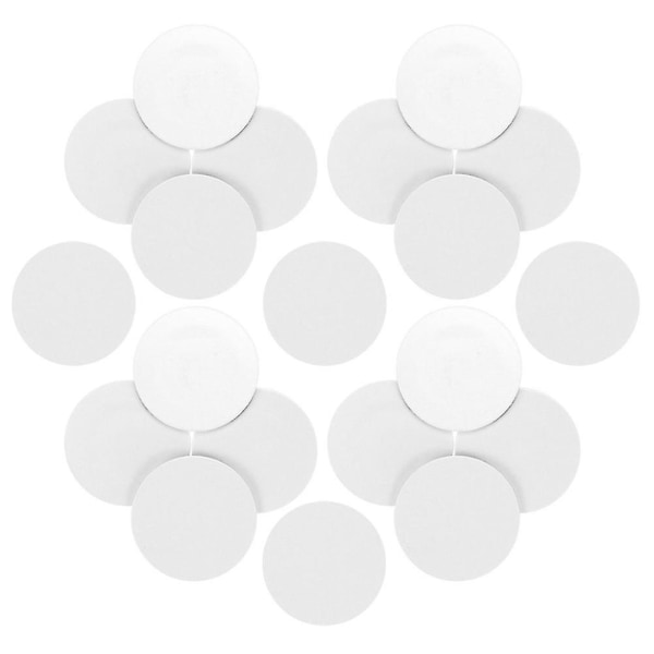 20 stk Ntag215 Nfc Tag-klistremerke Blank kontaktløs rund Ic Smart (hvit)