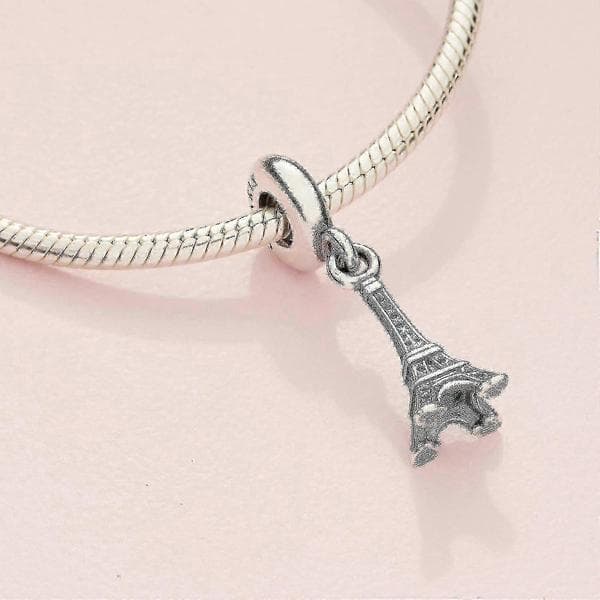 Eiffeltårnformet sterlingsølvcharm til smykkedesign With Gift Box