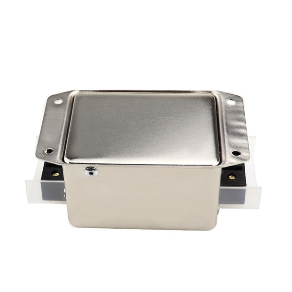 Universell nätfilter CW4L2-10A-S, Power EMI-filter enkel/dubbelpolig enkel, brusfilter Power EMI-filter Silver