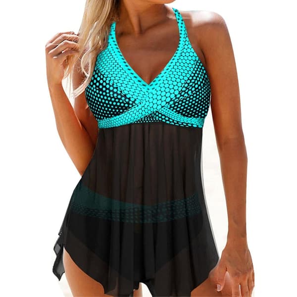 Kvinders badedragter Plus Size Rygløs Polyester Badedragt til damer New-eyzi