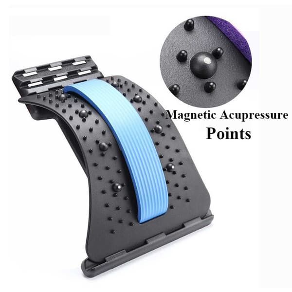 Back Stretcher for Back Lumbar Stretch - Acupressure Back Massage black