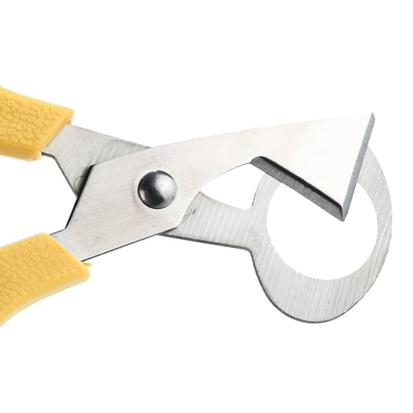 Due Due Æg Saks Cracker Åbner Cigar Cutter Rustfrit Stål Værktøj Yellow