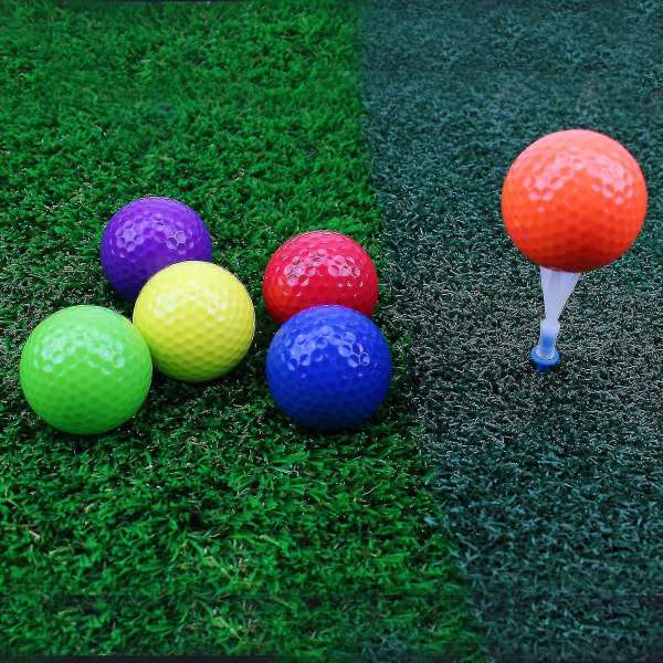 12st blandade färgade golfbollar, driving range golfbollar, golfövningsboll, slumpmässig färg