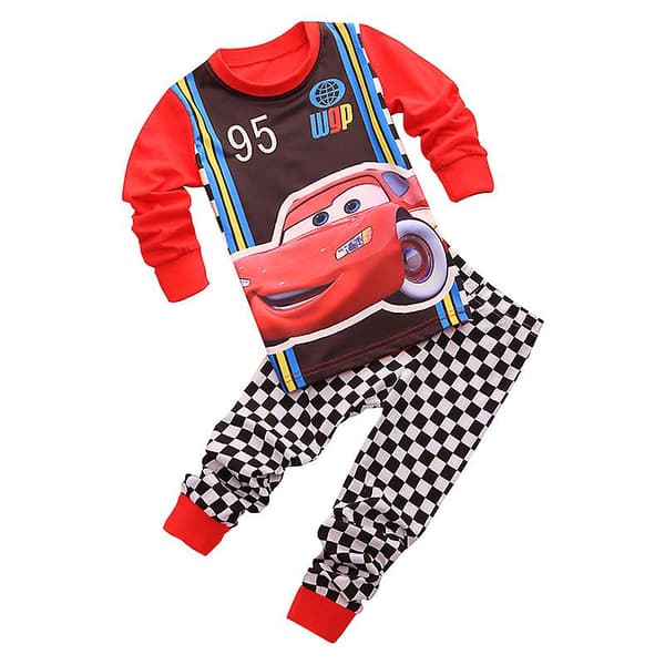 Långärmade pyjamas för barn i två delar 100cm