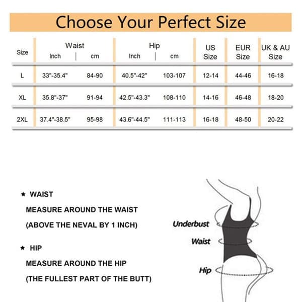 Shapewear Mavekontrol Body Shaper SORT L Sort Black L