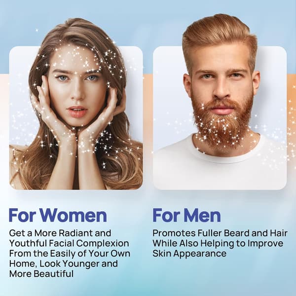 1 mm Beard Roller for Beard Growth, Scars and Facial Rejuvenation