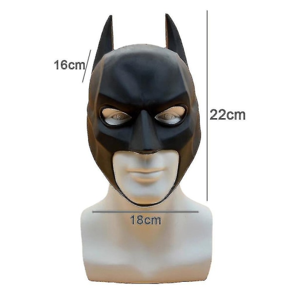 Batman Cosplay Maske Cosplay Kostyme Tilbehør Herre Hodeplagg Halloween Karneval Fest Rekvisita