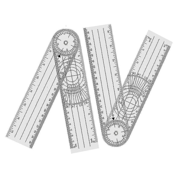 4 stycken Goniometer Fysioterapi Rotation Protractor Fysioterapi PVC För Fysioterapi, Sport