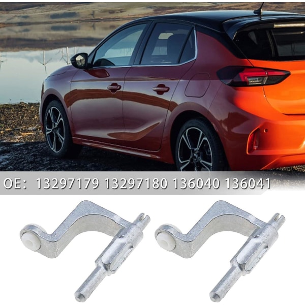 Vinterkampanje, sett med 2 innvendige dørhåndtakbraketter for Opel Vauxhall Corsa D 13297179 13297180 136040 136041