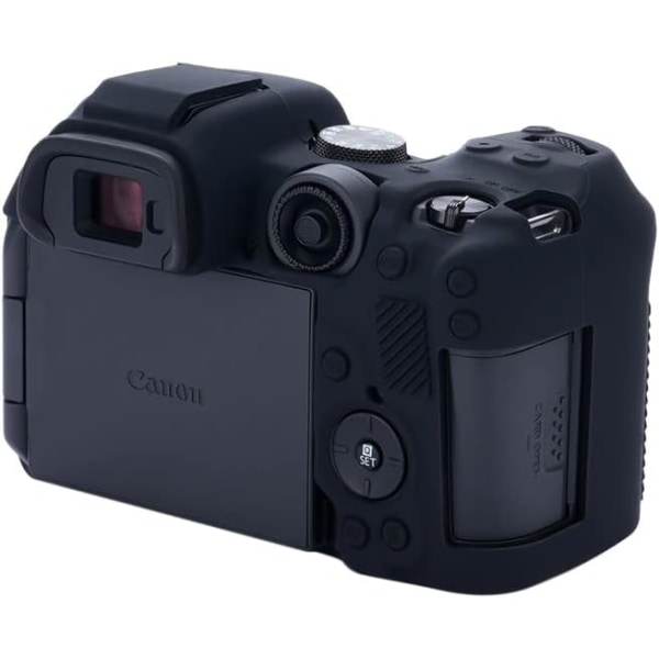 Silikone beskyttende etui til Canon EOS R7 kamera - letvægts blødt gummi let at bære, sort, eos r7 kamera etui