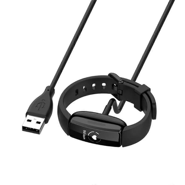 2021 Ny 100 cm erstatnings-USB-ladekabel for Fitbit Inspire 2 helse- og treningstracker smartklokke armbåndlader tilbehør 100cm