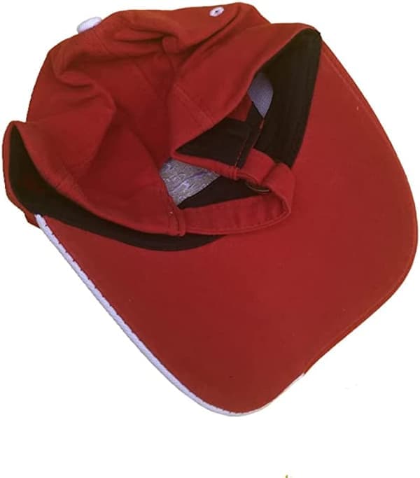 Unisex Broderede Baseballkasketter Justerbare Red Devils Sort