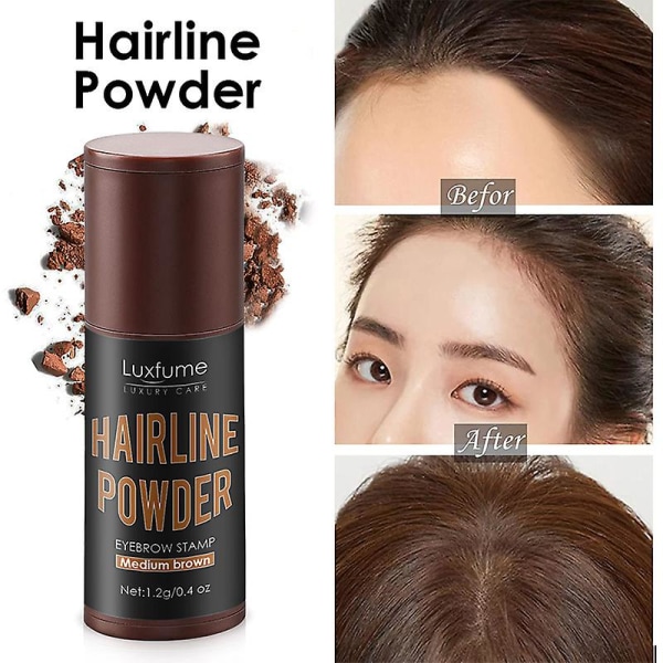 Hair Shadow Hårrods-touch-up, Hurtig dækning Udtynding hår på få sekunder, Root Concealer skjuler øjeblikkeligt hårtab Medium Brown