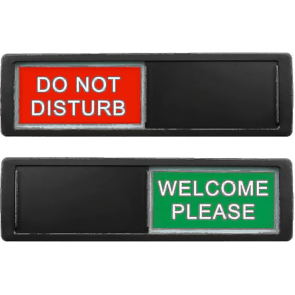 Åpent lukket skilt, åpne skilt Personvern skyvedørsskilt Indikator C Black-do not disturb sign