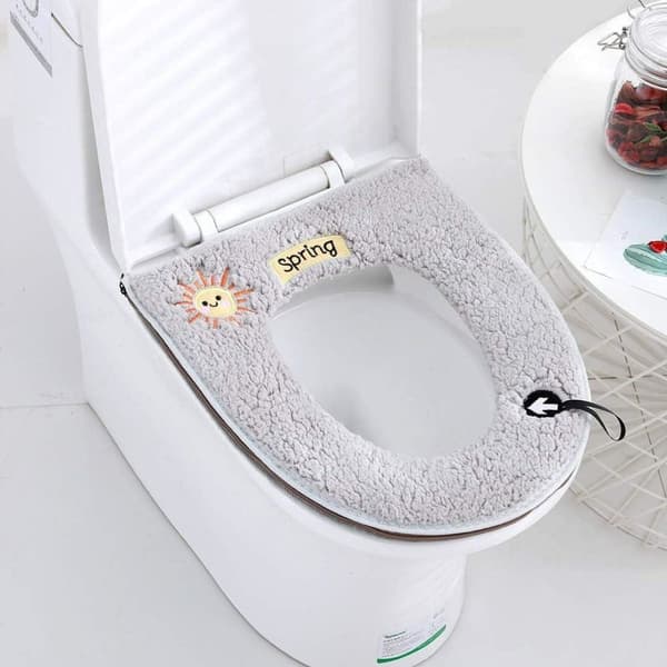 2-pack Universal Mjuka Varma Toalettsitsdynor med Spänne