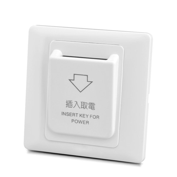 6x High Grade Hotel Magnetic Card Switch Energisparande Switch Insert Key For Power white