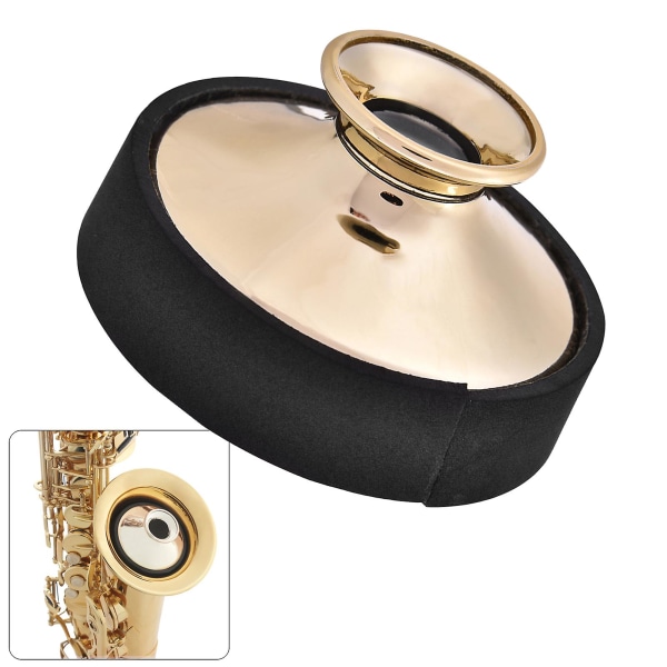 Lade Lightweight Abs Alto Saxophone Mute Sax Dampener Mute Accessory Gold