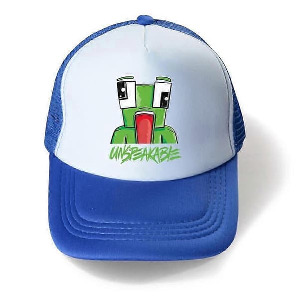 UNSPEAKABLE Lue Sommer Mesh Snapback Baseball Cap Barn Gutter Jenter Justerbar Pustende Solhatt Blue White