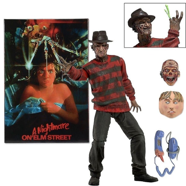 Halloween-juhlien rekvisiitta Freddy Krueger Painajainen Elm Streetillä Toimintahahmot Keräilylelut Kodinsisustuslahjat