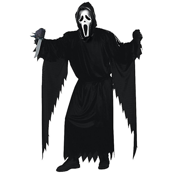 5-14 år Barn Halloween Scream Cosplay Kostym Spöke Barn Maskeraddräkt Med Mask 5-7 Years
