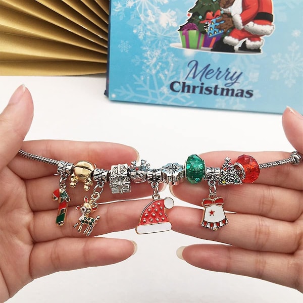 Jule-adventskalender 2022 til fremstilling af smykkearmbånd
