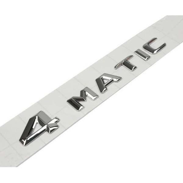 Silver car logo - original size - for 4matic sticker