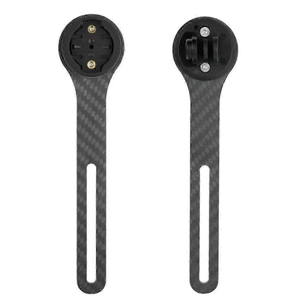 Kulfiber Cykelcomputerholder til Garmin Bryton Modeller Black