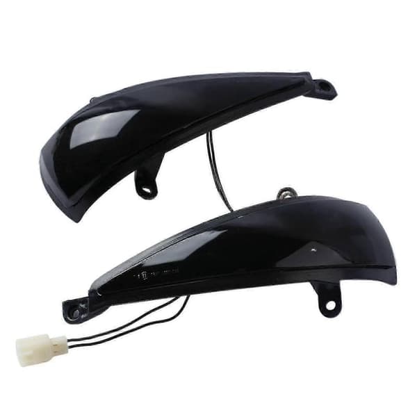 2x Sorte Sidespejl LED Blinklys Dynamisk Til Honda Civic Mk8 05-2012