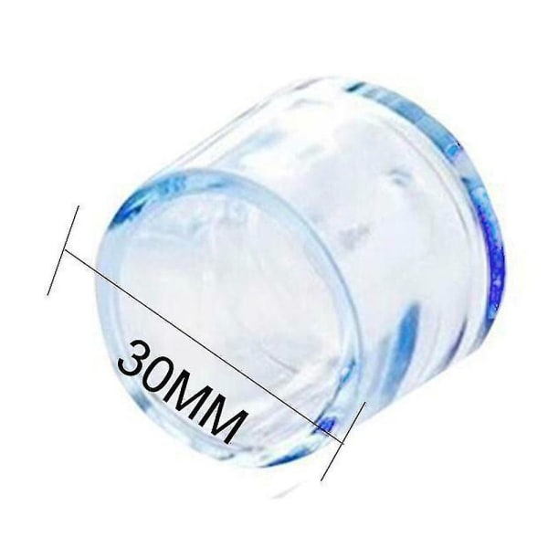 Gjennomsiktige bord- og stolebenbeskyttere i silikon 4pcs 30mm