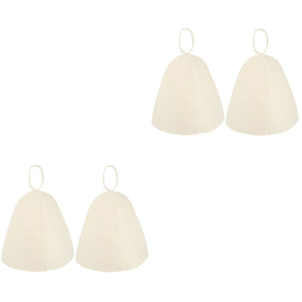 8 st filtbastuhattar tjock bekväm bastuhatt badhatt lätt bastuhatt-yvan 4 pcs