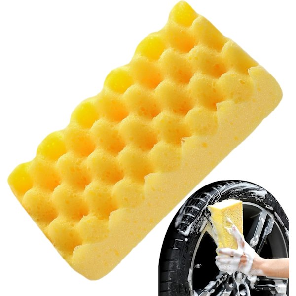 Large wave car wash sponge car cleaning tool car cleaning sponge block beauty waxing cleaning sponge