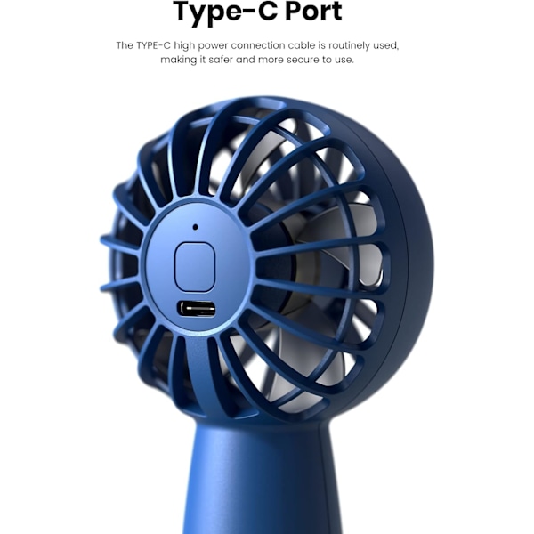 2-pakkaus kädessä pidettävä tuuletin, ladattava minituuletin, kannettava kädessä pidettävä henkilökohtainen tuuletin 3 nopeudella, superkompakti jäähdytystuuletin kotiin, toimistoon, matkoille