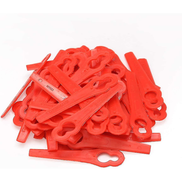 50 Pack Erstatningsplæneklipperblade Plastplæneklipperblade Sort og Decker