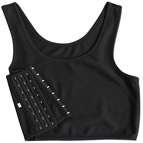 Muodi Kompressio Rinta Binder Naiset Hihaton Liivit Kiinteä Lyhyt Tank Topit Black S