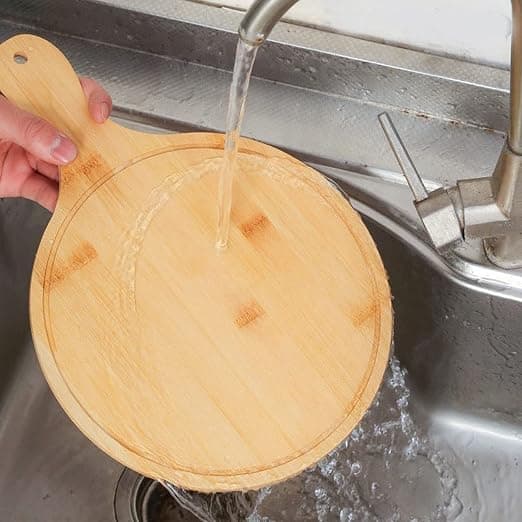 8 & 10 inch Pizza Board Practical Pizza Plate Round Pizza Plate Bamboo