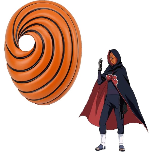 Anime Naruto Uchiha Obito Maske Akatsuki Tobi Halloween Kostume Tilbehør Til Voksne