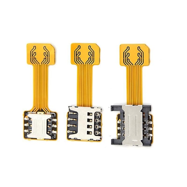 Hybrid Dual Micro Nano Sim-kortsadapter Konverter Utvidning SD-kortplats Android Shytmv A3