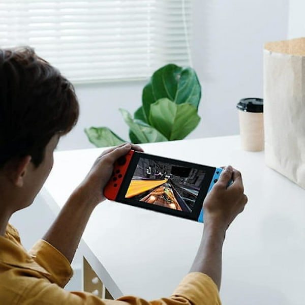 Spilcontroller (v/h) til Nintendo Switch Controller - Neon Rød/Neon Blå Trådløs Spil Joypad