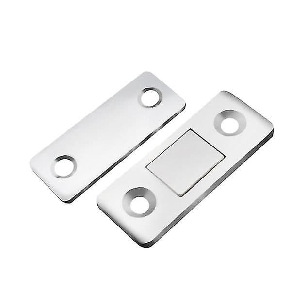 Magnetisk Lås / Usynlig Magnetisk Dørlåser 2 Sett Rustfritt Stål