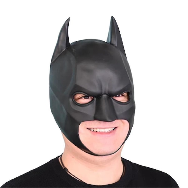 Batman Cosplay Mask Cosplay Kostym Tillbehör Herr Huvudbonader Halloween Carnival Party rekvisita