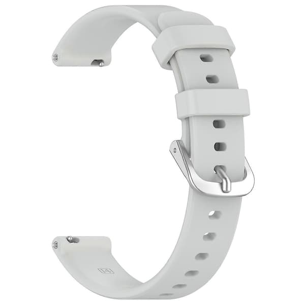 Til Garmin Lily 2 Silikone Urrem 14mm Vandtætte Bløde Erstatningsremme Multifarvet Multicolor Light Grey