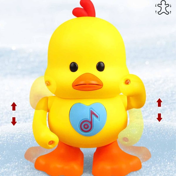 Lovely Electric Dancing Duck Doll With Music Lights Educational Toy Musical Lighting Interactive Kids Gifts For Baby