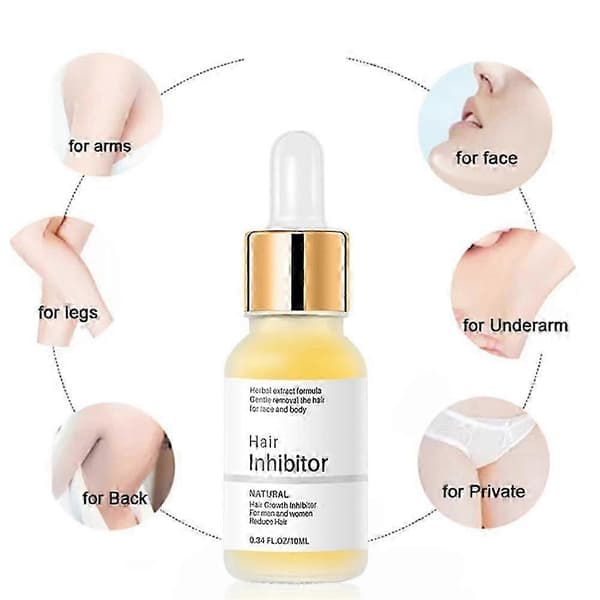 Smertefrit hæmmende serum permanent hårfjerningsserum