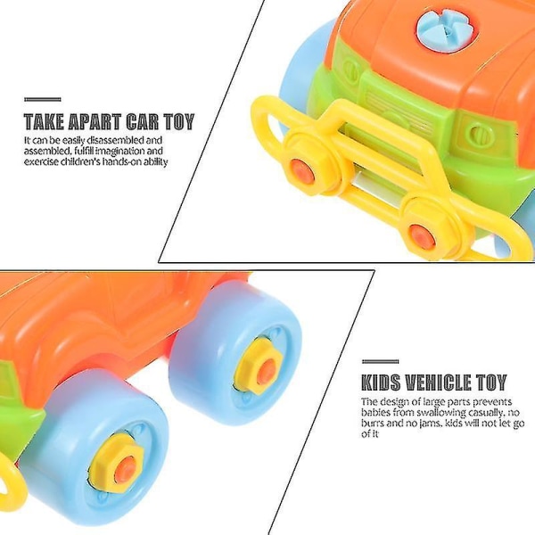 1 Sett Montering Bil Leke For Barn Barn Diy Demontering Kjøretøy Lekemodell