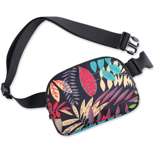 Fanny Pack miehille ja naisille, vedenpitävä vyölaukku, pieni vyölaukku, säädettävällä hihnalla matkustamiseen, kuntoiluun ja urheiluun