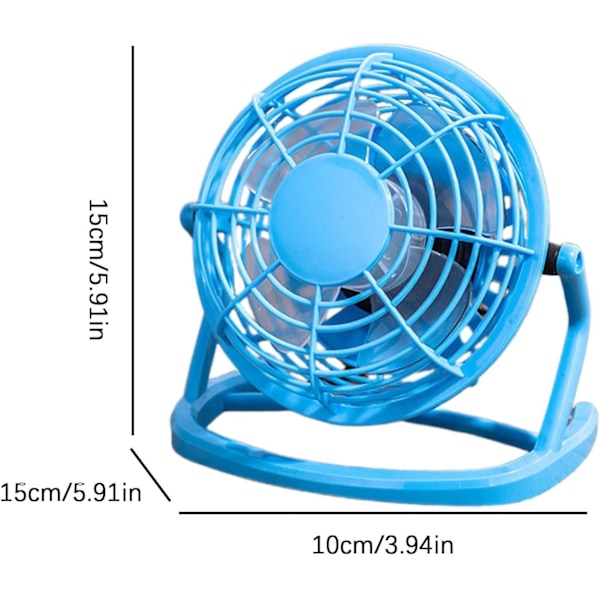 USB-vifte, skrivebordsvifte, 4-tommers bærbar stille liten kjølevifte, liten kjølevifte, elektrisk vifte