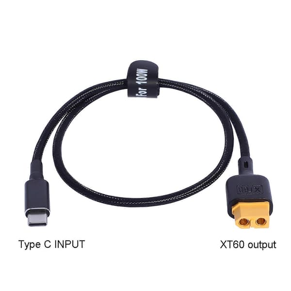 USB C til XT60-adapterkabel XT60 hunn til USB C-adapter 100W 5A ladekabel Hurtigladekabel for dronetilbehør