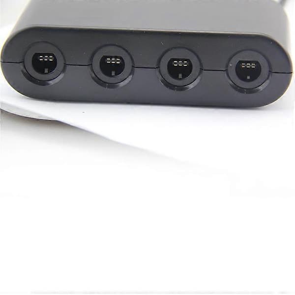 Adapter til Nintendo Switch Gamecube Controller Adapter og WII U og PC Controller Adapter. Understøtter Turbo- og Vibrationsfunktioner med 180 cm langt kabel
