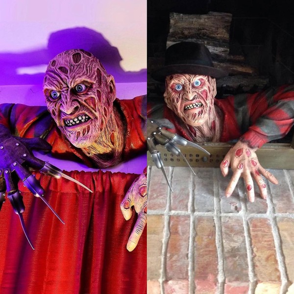 Halloween Horror Film Et Mareridt På Elm Street Freddy Krueger Figur Dekoration A